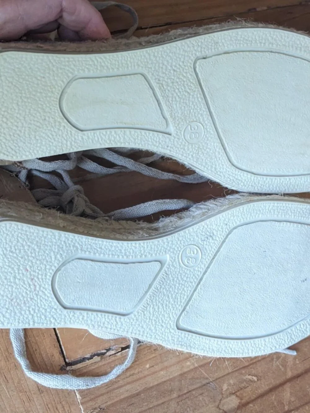Eric Michaels espadrilles from Spain. Tie ankles size 38 US 7
